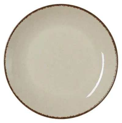Image de 6x Assiettes plates Ø 27 cm SMILLA Sable / beige