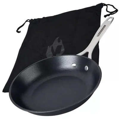 Zdjęcie produktu dla Solidchoice - Patelnia żeliwna, 24 cm, z powłoką nieprzywierającą