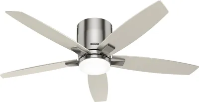 Produktbild von Deckenventilator mit LED Beleuchtung und Fernbedienung Valencia Nickel 132 cm
