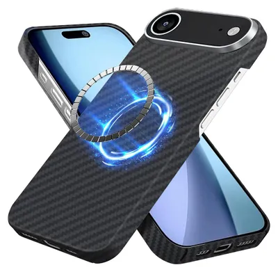 Produktbild von Techsuit - Aramid Fiber MagSafe Schutzhülle für iPhone 17 Air – schwarz