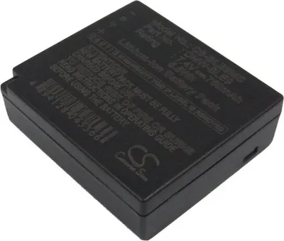 Zdjęcie produktu dla TECHTEK Bateria kompatybilny z [Panasonic] Lumix  DMC-GF6X, Lumix DMC-DMC-S6K, Lumix DMC-GF3, Lumix DMC-GF3C, Lumix DMC-GF3CK, Lumix DMC-GF3CR, Lumix