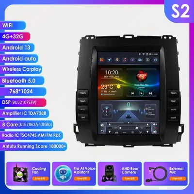 Zdjęcie produktu dla Radio samochodowe - System multimedialny - System nawigacji - Radio z ekranem dotykowym - Android Auto - Ekran 9,7 cala