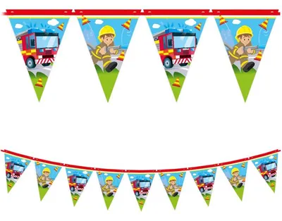 Produktbild von Feuerwehr Fahnengirlande Geburtstag 230cm