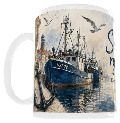Produktbild von 300-ml-Becher für Angler – Angeln am Meer v8