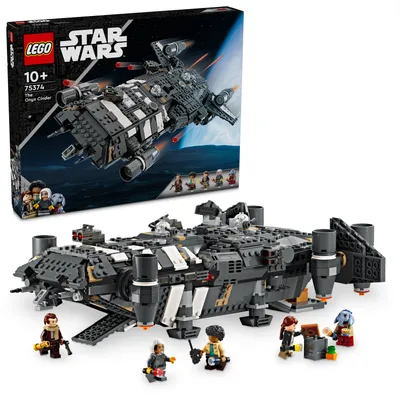 Zdjęcie produktu dla LEGO Star Wars: Skeleton Crew The Onyx Cinder, zabawkowy statek kosmiczny do zbudowania i kolekcjonowania dla chłopców i dziewczynek z 5 postaciami, pomysł na prezent dla fanów w wieku 10+ 75374