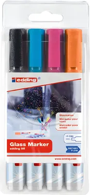 Image de edding 95 Marqueurs pour verre assortis (jeu de 4)