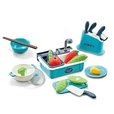 Produktbild von Bavytoy Spüle mit Zubehör blau