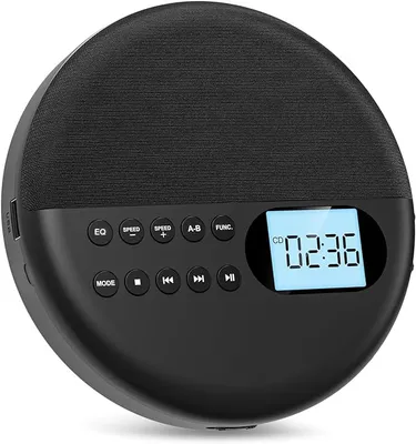 Produktbild von Tragbarer CD-Player, Zwei-Wege-Bluetooth 5.0, integrierter Lautsprecher, HiFi-CD, Musik, Walkman, ASP, verlustfreie Wiedergabe