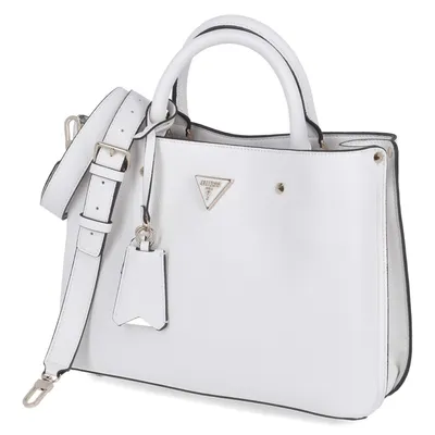 Produktbild von Guess Damen Handtasche/ Satchel MERIDIAN Weiß Kunstleder-