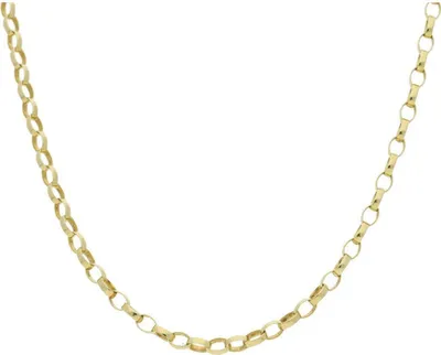 Produktbild von Silber Kette 925 Ankerkette 2,5 mm Breit Gold plattiert JL18-05-0342 90 cm