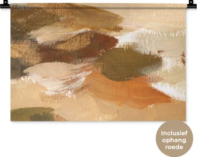 Produktbild von MuchoWow® Wandteppich Wandbehang Farbe - Herbst - Abstrakt 60x40 cm Tapisserie Dekoration Wandtuch - Wanddekorationen