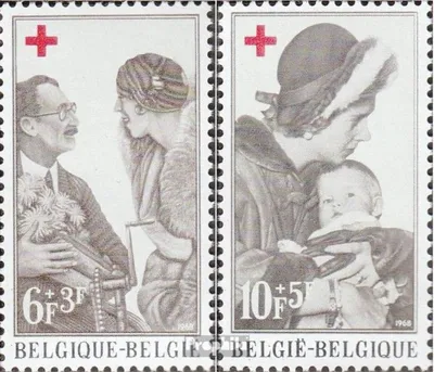 Produktbild von Briefmarken Belgien 1968 Mi 1509-1510 (kompl.Ausg.) postfrisch Rotes Kreuz