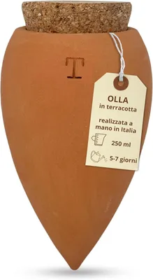 Immagine prodotto di Olla in terracotta da 250 ml, sistema di irrigazione automatico, per piante