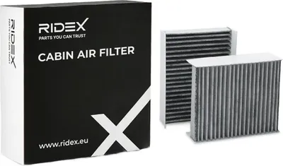 Produktbild von RIDEX 424I0062 Innenraumfilter Pollenfilter für ALFA ROMEO 147 (937) Aktivkohle