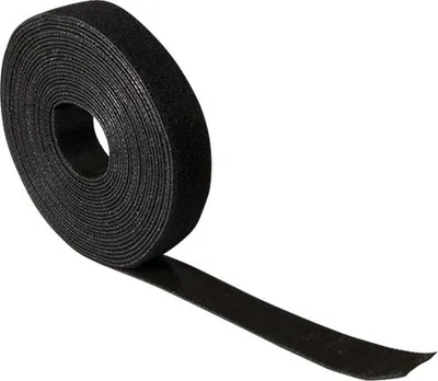 Image de Logilink attache-câbles avec velcro noir. 2cm x 10m
