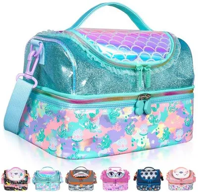 Produktbild von Kinderlunchbox Meerjungfrau 2-Kammer-Kühlbox