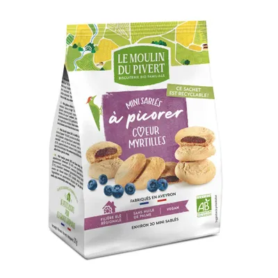 Produktbild von Mini-Kekse - Heidelbeere 170g