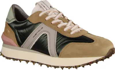 Produktbild von Ambitious 12127BW-38 Damensneaker, Materialmix, Sand/Forest Combi, NEU - Damenschuhe Top Trends, Grün, leder/textil