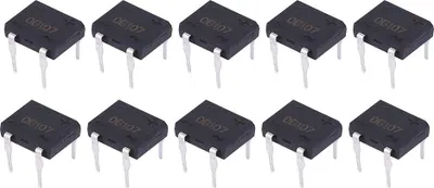 Produktbild von DB107 Brückengleichrichter 1A 1000V für Haushaltsgeräte und Industrieelektronik, 10 Stück