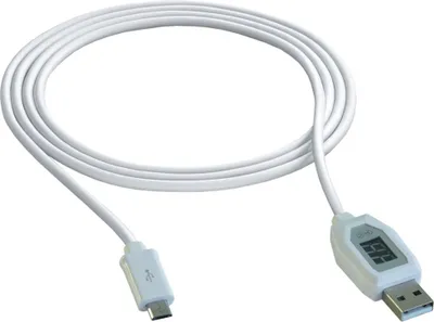 Produktbild von EcoSavers Smart microUSB-Ladekabel mit Spannungsanzeige