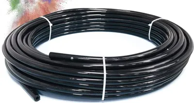 Produktbild von SUPERFOG - 50-Meter-Rolle aus Polyamid-Schlauch 1/4". Hohe Festigkeit. Berstdruck 140 Bar. Farbe Schwarz.