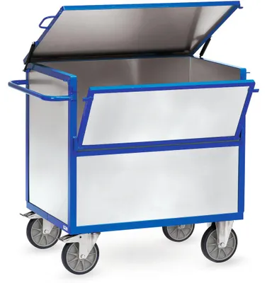 Produktbild von fetra 2832, Stahl, Transportwagen, Blau, 600 kg, 4 Rad/Räder, 20 cm