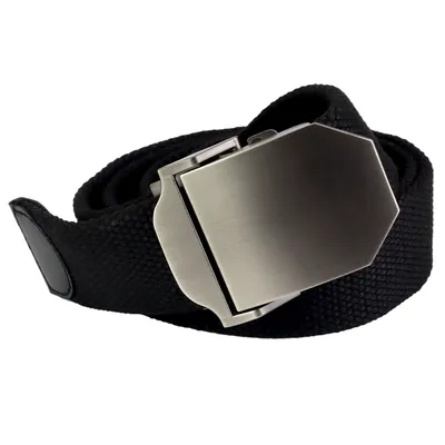 Produktbild von Gürtel Webgürtel Workwear 4cm Matrosengürtel schwarz Polyester Metallschnalle