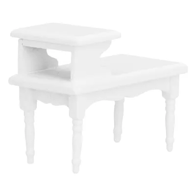 Image de Table basse de maison de poupées,Table de thé de maison de poupées,Table basse de maison de poupées 1:12,Table basse de maison de poupées miniature,Table de thé de maison de poupées en bois,Meubles de maison de poupées