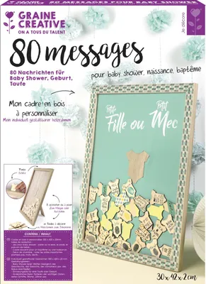 Obrázek produktu pro Rámeček na vzkazy - Naissance baby shower - 42 x 30 x 2 cm