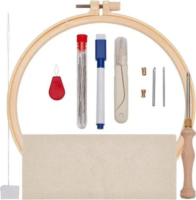 Immagine prodotto di Kit iniziale per principianti, ago da punzonatura regolabile, 5 mm-3,5 mm-2,5 mm, set completo