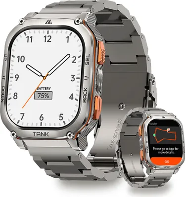 Produktbild von 2024 KOSPET Smartwatch Strapazierfähige Sportuhr für Android und iOS, 50 M wasserdicht (1.96 Zoll), 1-tlg., 410*502 Auflösungsstandard, 5ATM&IP69K