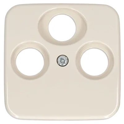 Produktbild von BJ Duro 2000 SI Koax-Abdeck. 1743-03-212 3Loch weiss