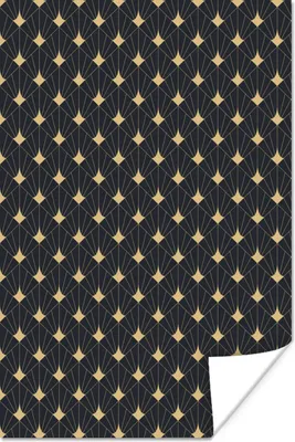 Produktbild von MuchoWow® Poster Geometrische Figuren - Kunst - Art déco - Muster 40x60 cm - Plakate für die Wand - Poster Babyzimmer