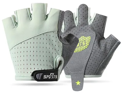 Imagen del producto de Guantes para bicicleta sin dedos, transpirables, talla L, para deportes al aire libre