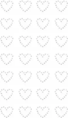Produktbild von Oblique Unique Herz Sticker Perlen Aufkleber zum Verzieren Scrapbooking Basteln für Hochzeit JGA Valentinstag - weiß