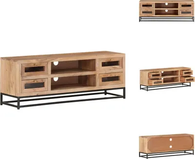 Produktbild von vidaXL TV-Schrank 110x30x40 cm Akazie Massivholz -  TV-Möbel