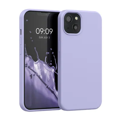 Produktbild von kwmobile Handyhülle für iPhone 13 Hülle, für iPhone 13 Case - Hülle Silikon - kabelloses Laden - Pastell Lavendel