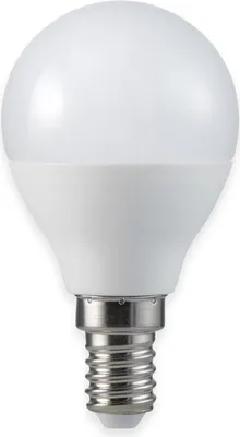 A single LED light bulb is shown against a white background.