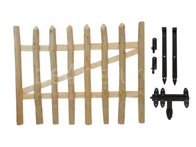 Produktbild von be4nature Gartentor Zauntor aus Haselnussholz Breite 100 cm Höhe 100 cm