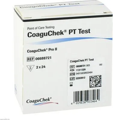 Produktbild von Coaguchek PT Test 2X24 St