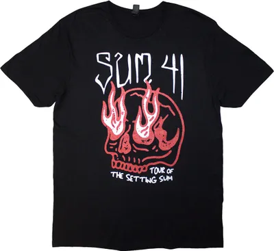 Obrázek produktu pro Sum 41 - "Tour '24" tričko s potiskem na zádech pro muže/dámy uni RO13058 (S) (Black)