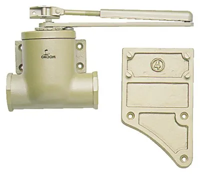 Image de Ferme-porte CLASSIQUE n° 3 avec bras réglable champagne - GROOM - 703112