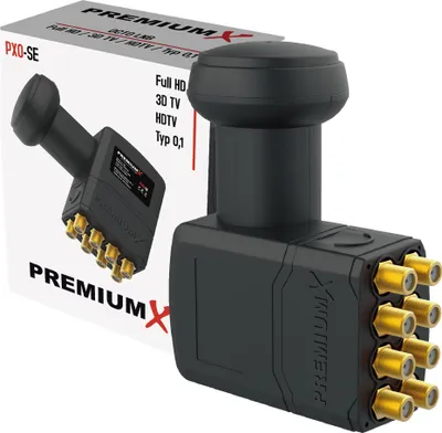 Produktbild von PremiumX Octo LNB PXO-SE Sat für 8 Teilnehmer DVB-S2 UHD 4K