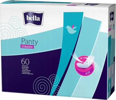 A product box for Bella Panty Classic panty liners.