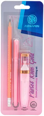 Zdjęcie produktu dla Astrapen Zestaw Piśmienniczy Rose Gold 3 elementy