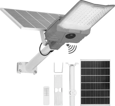 Produktbild von SucceBuy Solar-Straßenlaterne 900000 LM, 12000 W, LED-Flutlicht mit Dämmerungssensor, geteiltes Design, Fernbedienung, IP65 wasserdicht, ideal für Gärten, Einfahrten und Höfe
