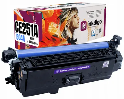 Produktbild von Inkdigo Toner CE251A für HP Color LaserJet CM3530FS MFP, CM3530mfp, CP3525, CP3525DN – Cyan, 7000 Seiten,, KI-generiertes Bild