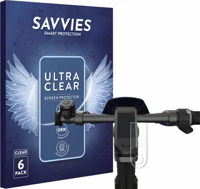 Produktbild von 6x Für NIU KQi3 Pro Schutzfolie Savvies Displayschutz Display Schutz Folie Klar Transparent