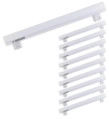 Produktbild von S14S LED Lampe 30cm, 10x Linienlampe warmweiß 4W (35W) 400lm Leuchtmittel SEBSON