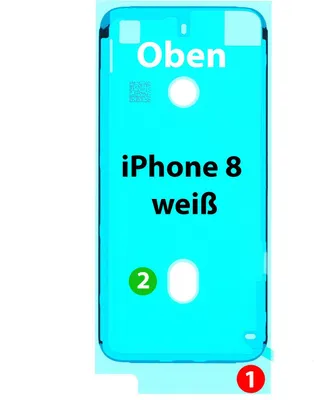 Produktbild von Klebefolie Display für Apple iPhone 8 Klebepad Kleberahmen Klebestreifen, Display Rahmen Kleber